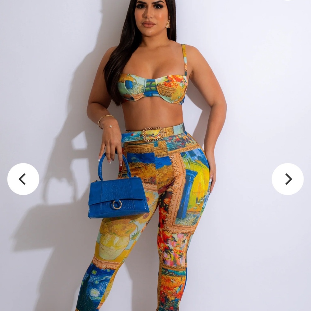 Colorful Two-Piece Bralette Set